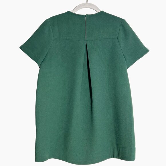 Madewell Tailored High - Low Tee in Emerald Green - Size Small - Picture 4 of 7